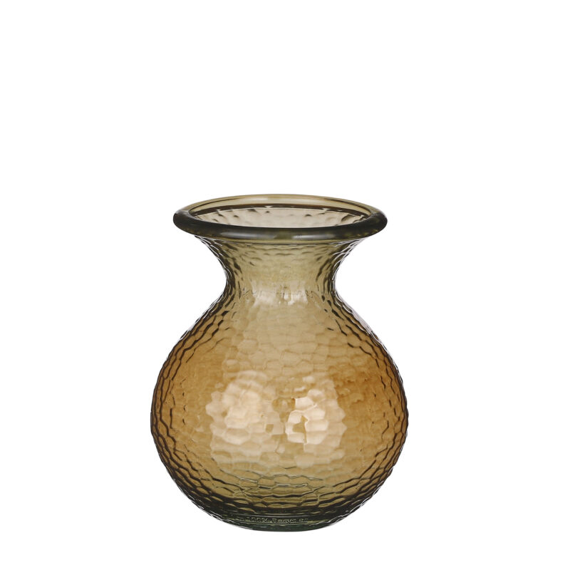 VERDAL VAZA RECIKLIRANO STAKLO T.ŽUTA - H24.5XD20CM