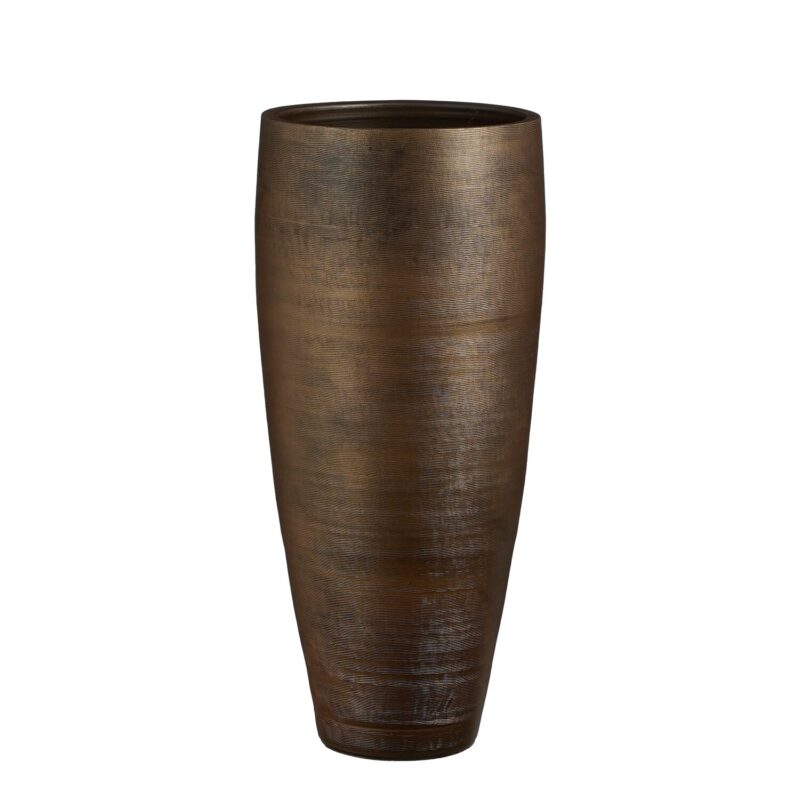 ALICANTE SAKSIJA BRONZANA METALIK- H70XD33CM