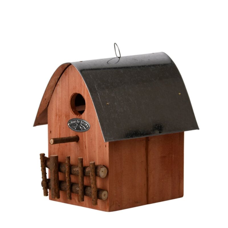 Kućica za ptice crvena