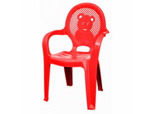 STOLICA DEČIJA VIOLETA CRVENA MEDA