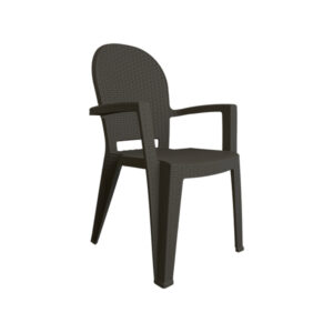 STOLICA AVALA RATAN ANTRACIT