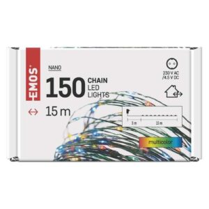 LED NANO LANAC ZELENI 150 LED 15 M SPOLJNI I UNUTRAŠNJI MULTICOLOR TAJMER