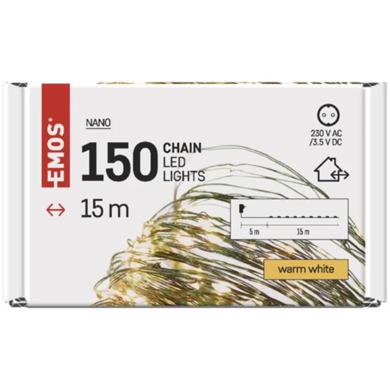 LED NANO LANAC ZELENI 15 M SPOLJNI I UNUTRAŠNJI WW TAJMER