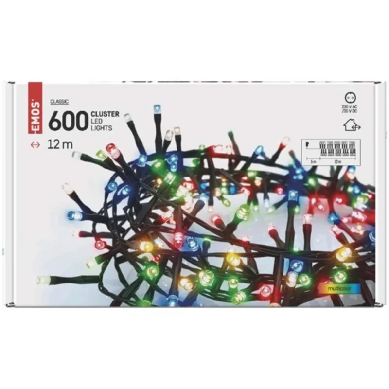 CLASSIC 600 LED-JEŽ 12 M SPOLJNI I UNUTRAŠNJI MULTICOLOR TAJMER