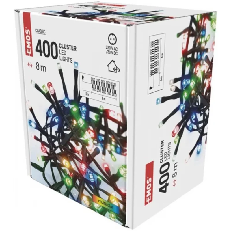 CLASSIC 400 LED-JEŽ 8 M SPOLJNI I UNUTRAŠNJI MULTICOLOR TAJMER