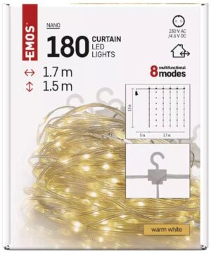LED NANO LANAC ZAVESA 180 LED 17 X 15 M SPOLJNA I UNUTRAŠNJA WW MF PROGRAM
