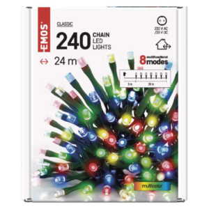 LED LANAC 240 LED 24 M SPOLJAŠNJI I UNUTRAŠNJI MULTICOLOR MF PROGRAMI