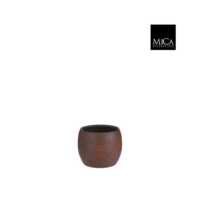 KERAMIČKA SAKSIJA LESTER H18 X Ø20 CM TERAKOTA BRAON