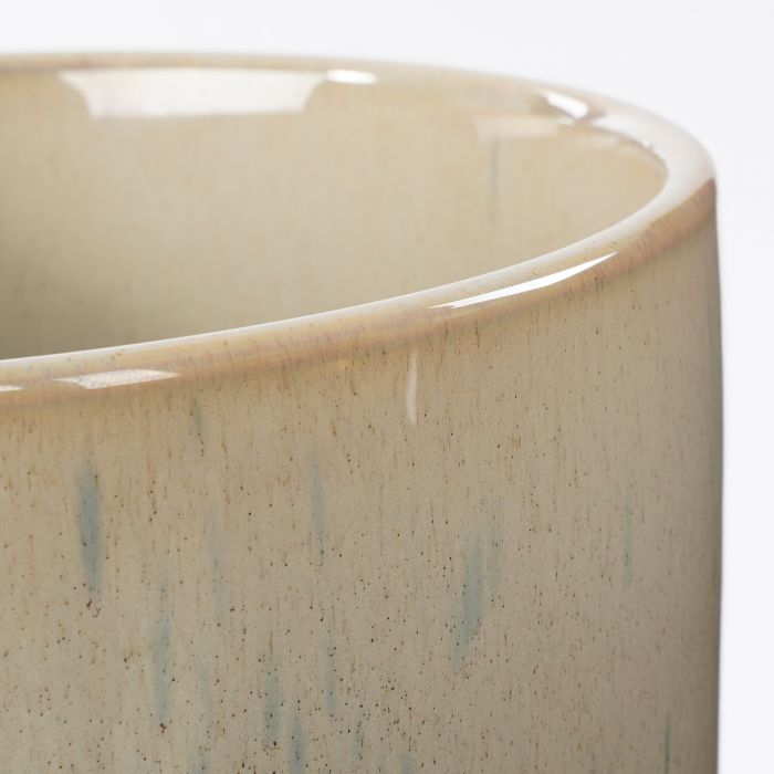 KERMIČKA SAKSIJA LAGO H17 X Ø18 CM - KREM - Image 2